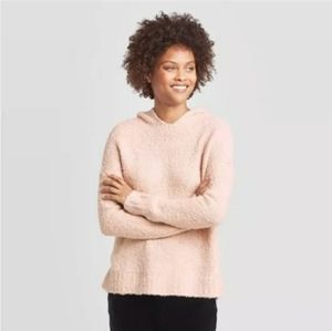 Women's Casual Fit V-Neck Hooded Sweater